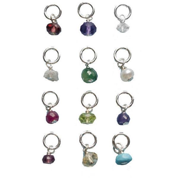 Silver Birthstone Gem Charm Accessories Wallin + Buerkle   