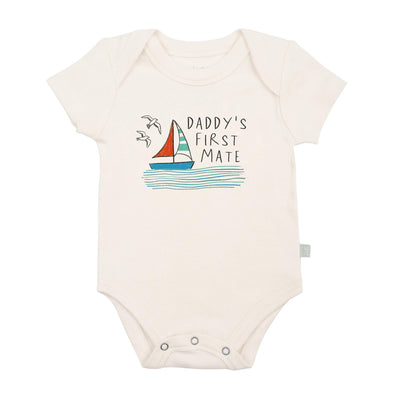 Daddy's First Mate Organic Bodysuit by Finn + Emma Apparel Finn + Emma   