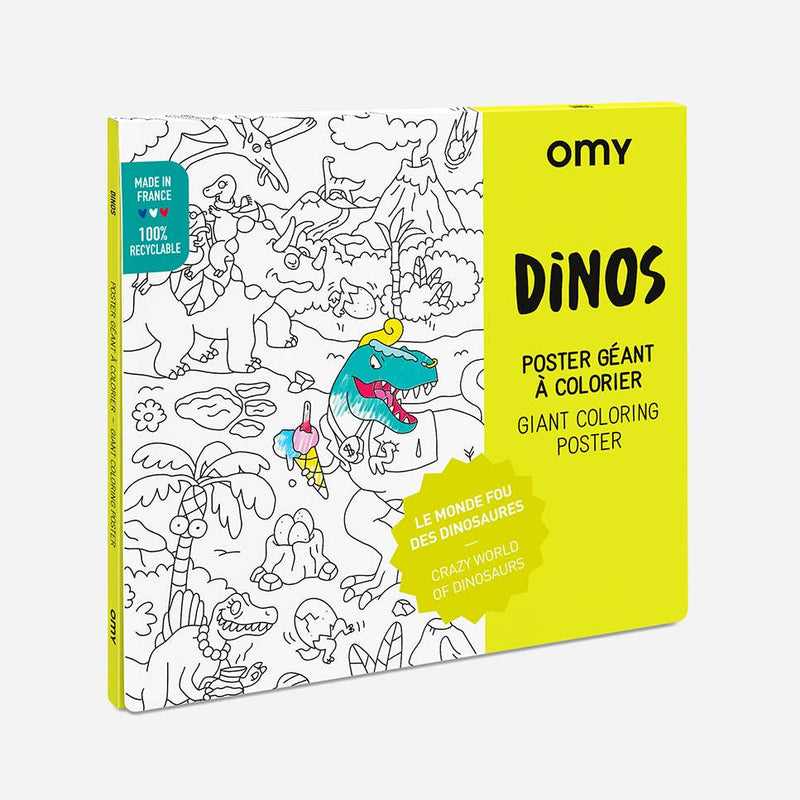 Giant Coloring Poster - Dinos by OMY Toys OMY   