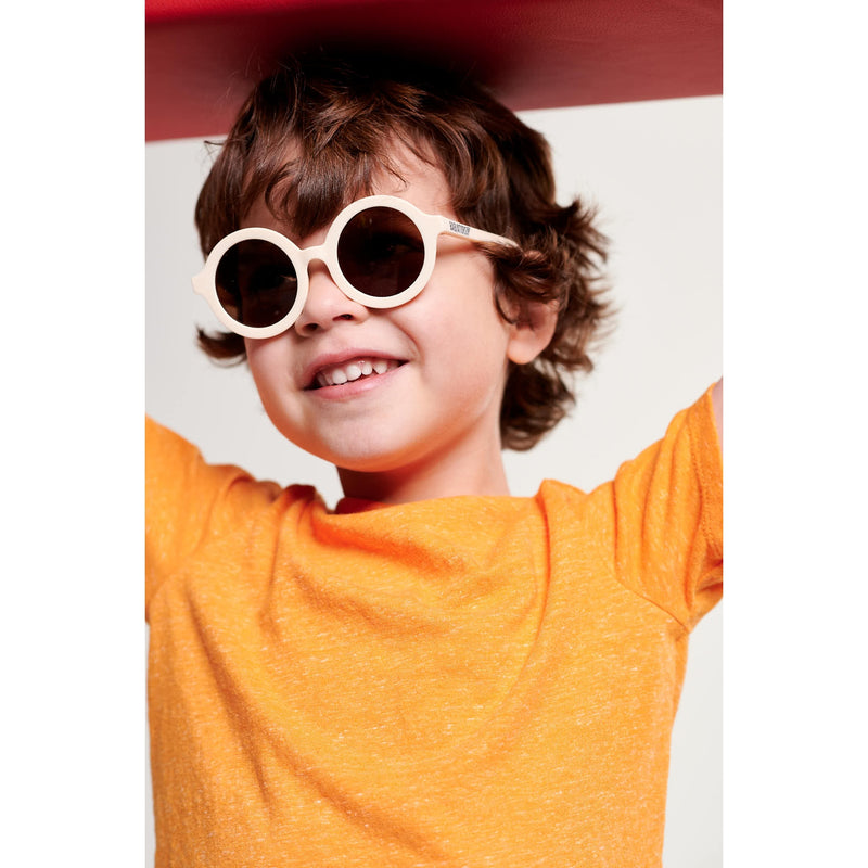 Euro Round Sunglasses - Sweet Cream with Amber Lens by Babiators Accessories Babiators   