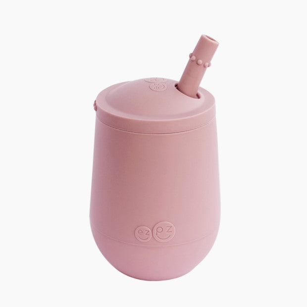 Mini Cup + Straw Training System by Ezpz Nursing + Feeding EZPZ Blush  