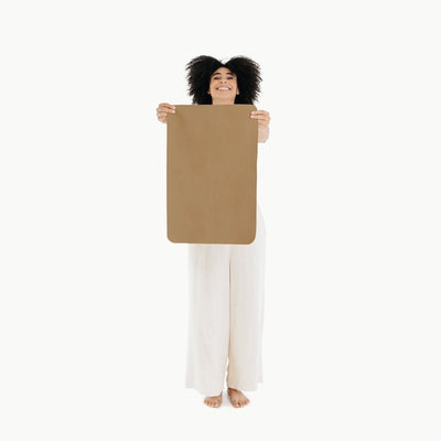 Leather Micro Changing Mat - Camel by Gathre Bath + Potty Gathre   