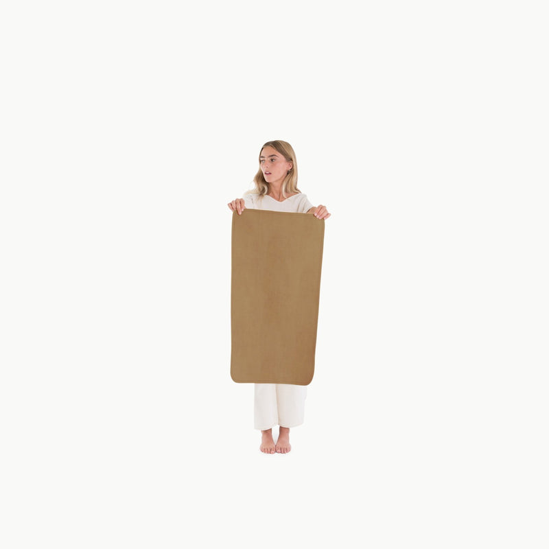 Leather Micro+ Changing Mat - Camel by Gathre Bath + Potty Gathre   