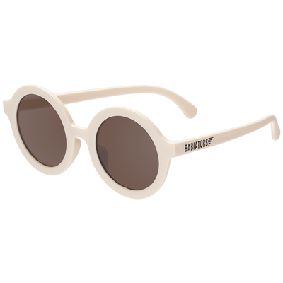 Euro Round Sunglasses - Sweet Cream with Amber Lens by Babiators Accessories Babiators   