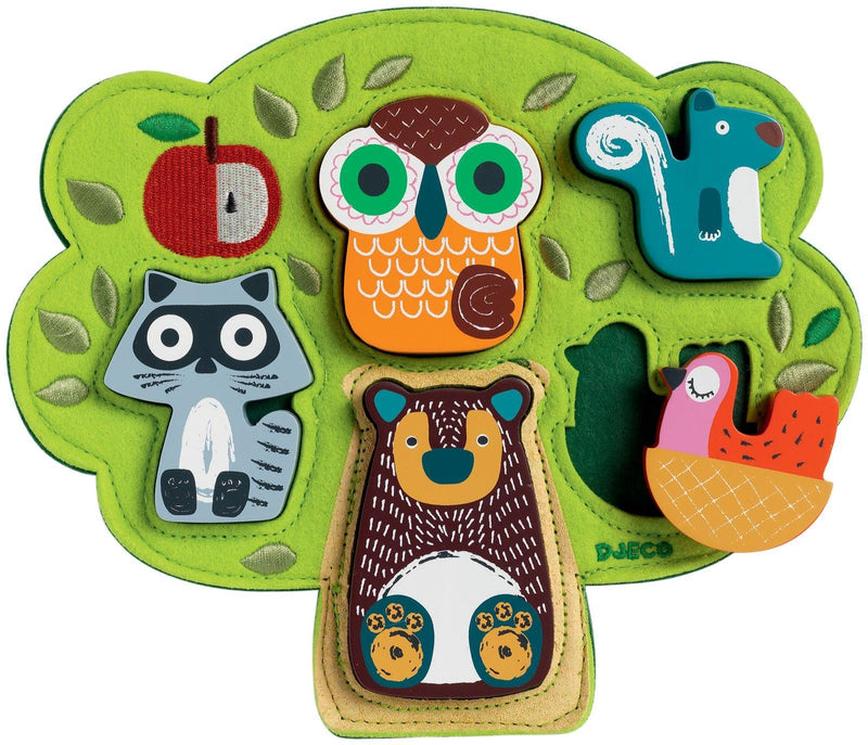 Wood + Felt Puzzle - Oski by Djeco Toys Djeco   