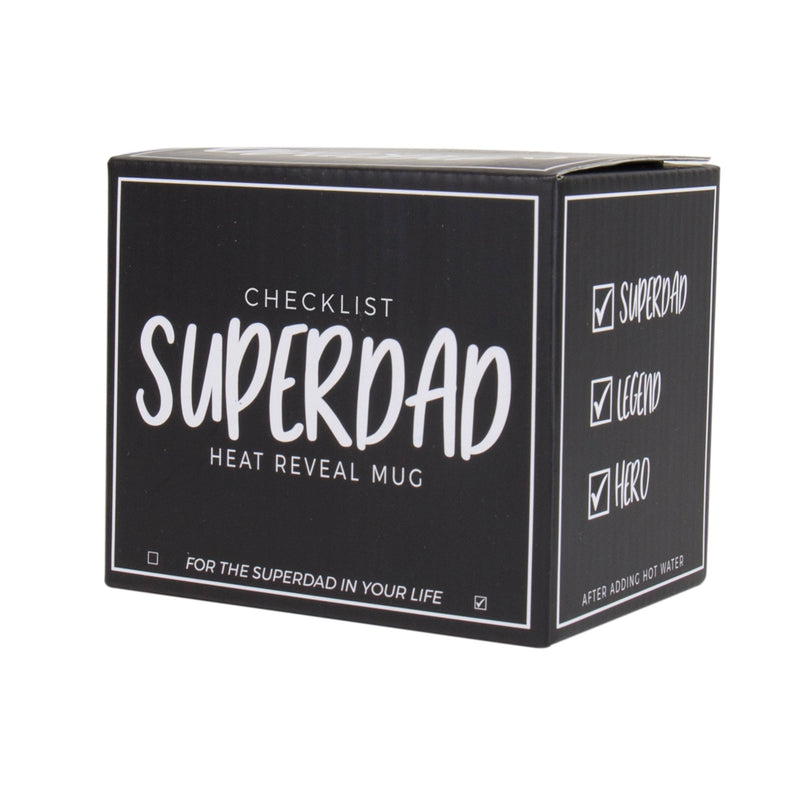 Super Dad Checklist Heat Reveal Mug by Gift Republic Nursing + Feeding Gift Republic   