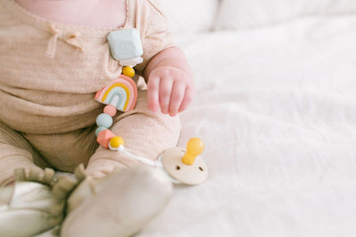 Darling Pacifier Clip - Rainbow by Loulou Lollipop Infant Care Loulou Lollipop   