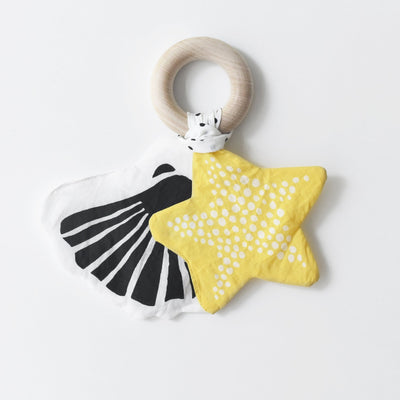 Organic Crinkle Teether - Starfish by Wee Gallery Toys Wee Gallery   