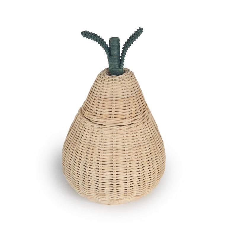 Handmade Rattan Pear Storage Basket by EcoFreax Decor EcoFreax   