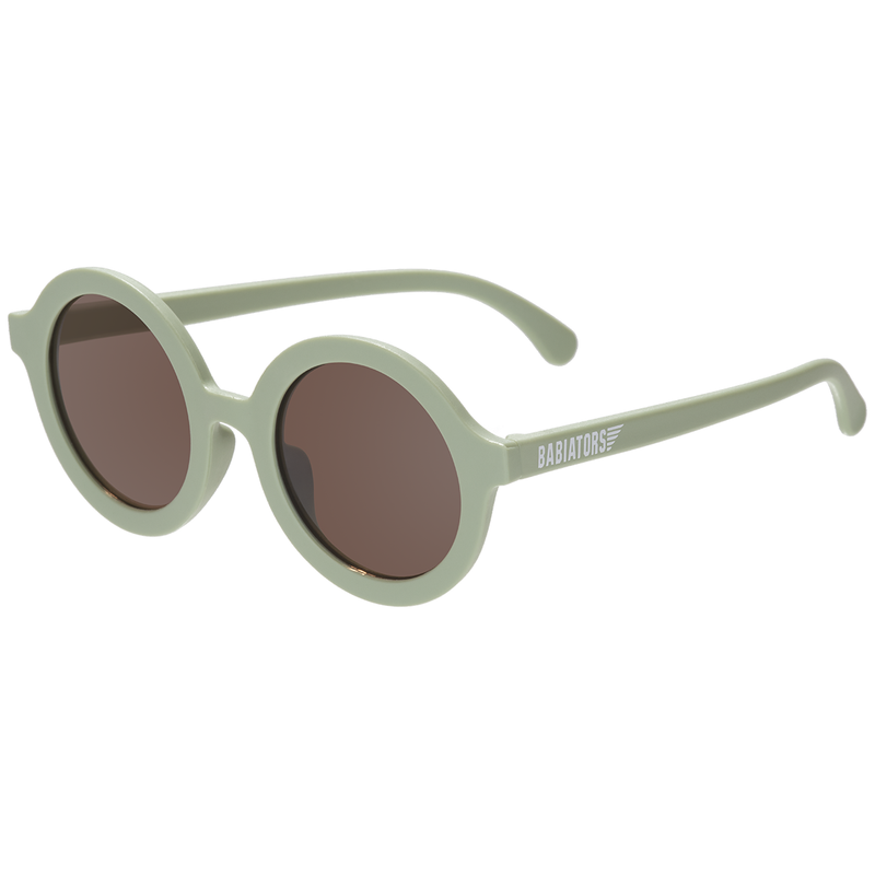 Euro Round Sunglasses - All the Rage Sage with Amber Lens by Babiators Accessories Babiators   