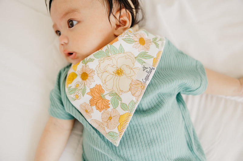 Single Bandana Bib - Lemon by Copper Pearl