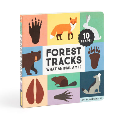 Forest Tracks: What Animal Am I? Lift-the-Flap Board Book Books Mudpuppy   