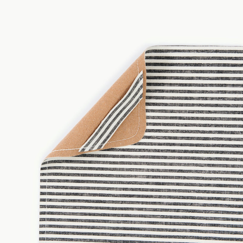 Leather Micro+ Changing Mat - Stone Stripe by Gathre Bath + Potty Gathre   