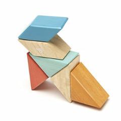 Magnetic Block Set 6 Pc Prism Pocket Pouch - Sunset by Tegu Toys Tegu   