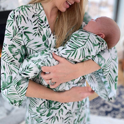 Mama Robe - Palm Leaf by May and Joy Apparel May and Joy   