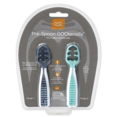 Pre-Spoon GOOtensils - Grey + Green by NumNum Nursing + Feeding NumNum   