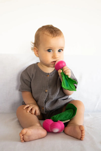 Ramona the Radish Mini DouDou Teether by Oli & Carol