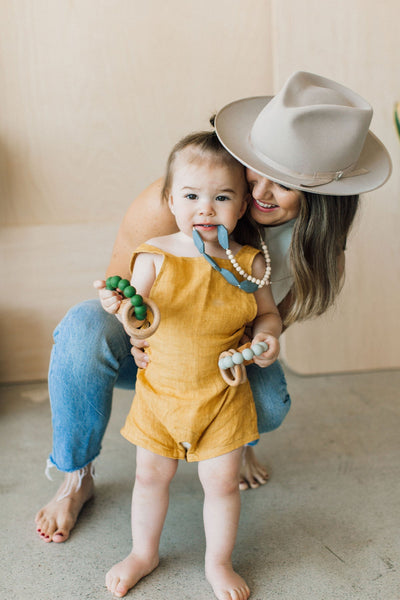 Emerson Teething Necklace - Blue by Chewable Charm Accessories Chewable Charm   