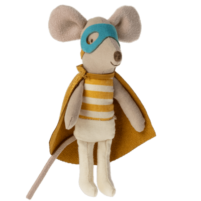 Super Hero Mouse, Little Brother in Matchbox Toys Maileg   