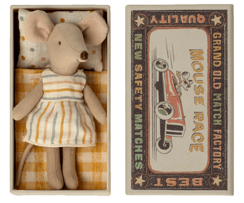 Big Sister Mouse in Matchbox by Maileg Toys Maileg   