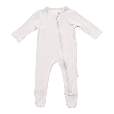 Solid Footie with Zipper - Oat by Kyte Baby Apparel Kyte Baby   