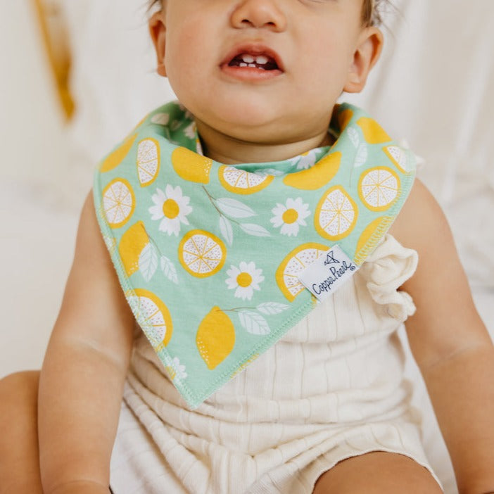 Single Bandana Bib - Lemon by Copper Pearl