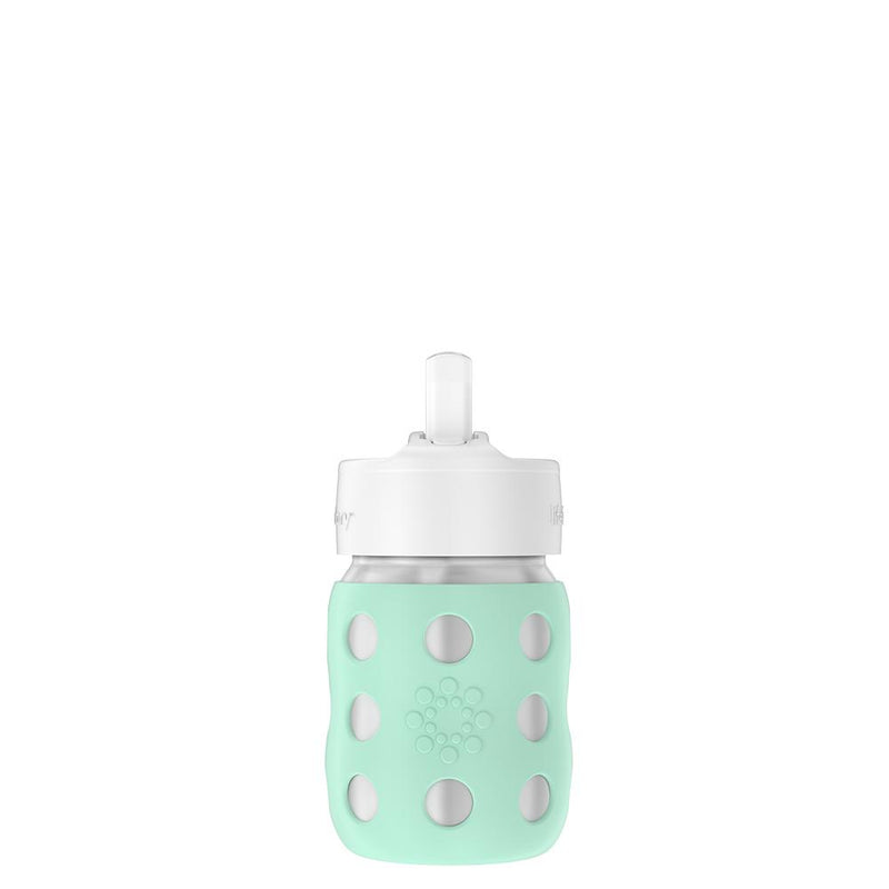 8oz Vacuum Insulated Stainless Steel Bottle with Straw Cap - Mint by Lifefactory Nursing + Feeding Lifefactory   