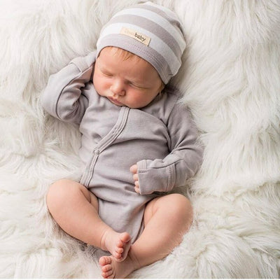 Organic Kimono Bodysuit - Light Gray by Loved Baby Apparel Loved Baby   