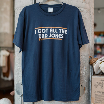 Dad Jokes Men's T-Shirt by 24-7 Daddyhood Apparel 24-7 Daddyhood   