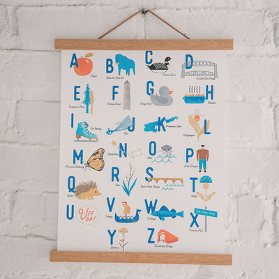 Minnesota Alphabet Art Print by Sweetpea + Co Decor Sweetpea + Co   