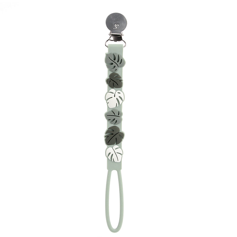 Beadless Pacifier Clip - Monstera by Loulou Lollipop Infant Care Loulou Lollipop   