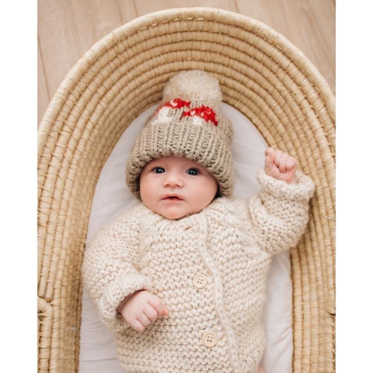 Mushroom Knit Hat by Huggalugs Accessories Huggalugs   