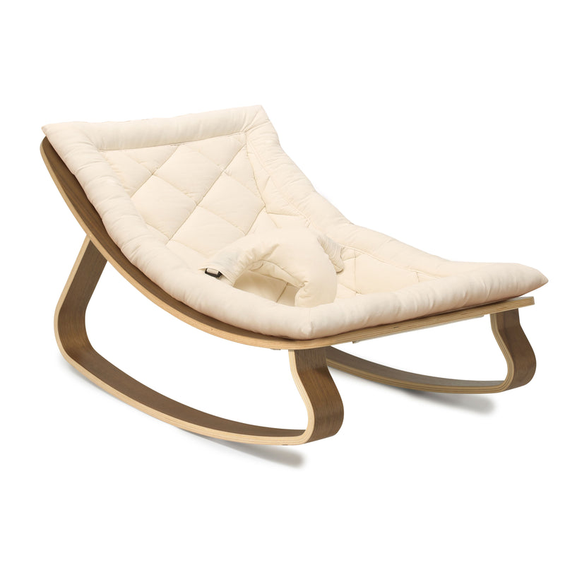 Levo Baby Rocker - Walnut by Charlie Crane Gear Charlie Crane Organic White  