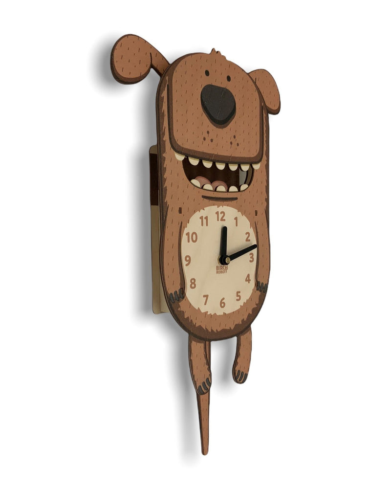 Pee Wee the Dog Double Pendulum Clock by Birch Robot Decor Birch Robot   