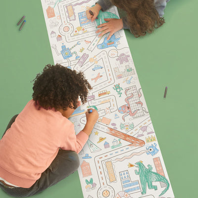 Playpa Paper - Monsters Take Over the City by Olli Ella Toys Olli Ella   