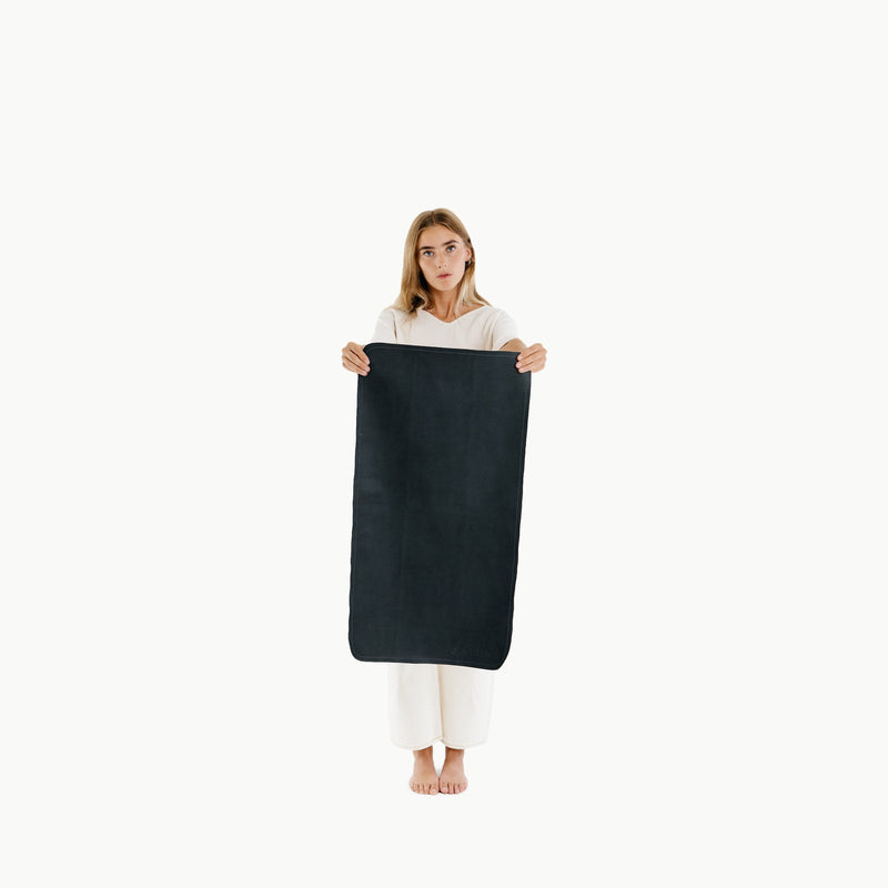 Leather Micro Changing Mat - Raven by Gathre Bath + Potty Gathre   