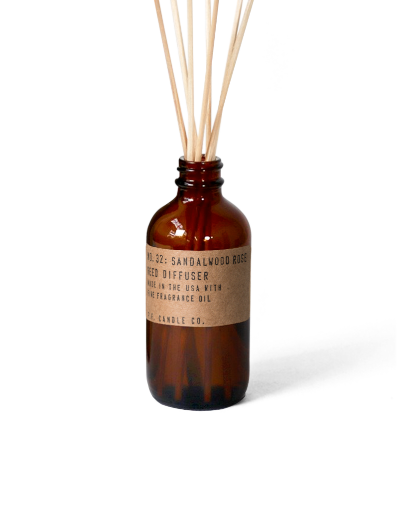 Sandalwood Rose Reed Diffuser by PF Candle Co Decor PF Candle Co   