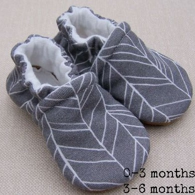 Organic Cotton Slipper - Grey Feather by Snow & Arrow Shoes Snow & Arrow   