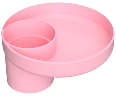 Travel Tray for Cup Holders Gear Travel Tray Pink  