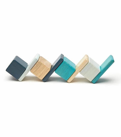 Magnetic Block Set 8 Pc Original Pocket Pouch - Blues by Tegu Toys Tegu   