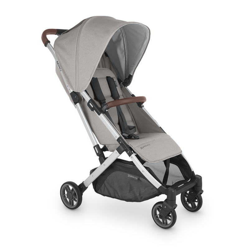 Minu V2 Stroller by UPPAbaby Gear UPPAbaby STELLA (grey mélange/silver/chestnut leather)  