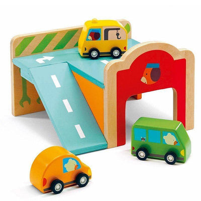 MiniGarage Wooden Toys by Djeco Toys Djeco   