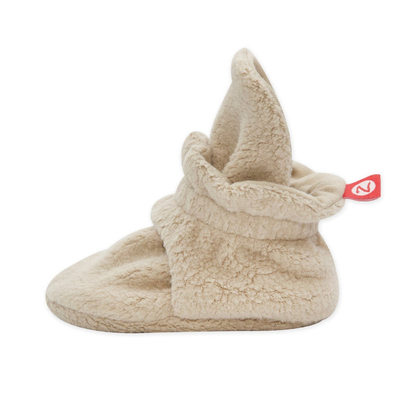 Cozie Fleece Booties - Khaki by Zutano Shoes Zutano   