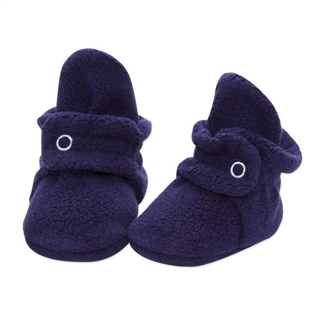 Cozie Fleece Booties - True Navy by Zutano Shoes Zutano 3m  